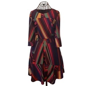 Donna Morgan colorful printed dress with pockets